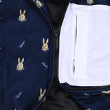 ロイヤルフリースフードジャケット / BSR2223FWJK103 ROYAL FLEECE HOODED JACKET MINI BEAR RABBIT NAVY