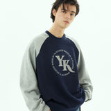 YKアップリケラグランスウェットシャツ / YK applique raglan sweatshirts