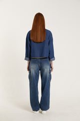 クロップドポケットシャツ/CROPPED POCKET SHIRT