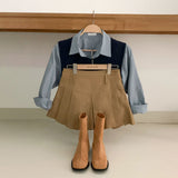 シャツレストランクロップデイリーシャツ / [8color] Shirt Restaurant Crop Daily Shirt