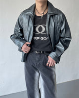 イーノックスクエアウィンクルレザージャケット / ENOC Square Winkle Leather Jacket (2 colors)
