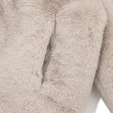 TOGGLE POINT CROP FUR JACKET [GRAY]