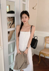 Lovely Pintuck Bustier Long Dress (2color)