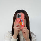 ストロベリーホイップクリームケーキ スマートフォンケース/Strawberry Whipped Cream Cake (Galaxy) Glossy Hard Case