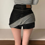 [Bellide made/2 size/Included Underpants] Saltie Non-fade Pocket Cargo Raw Denim Skirt