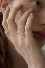 クリスタルサージカルボールリング/Crystal surgical ball ring