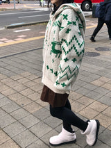 Deer zip-up 