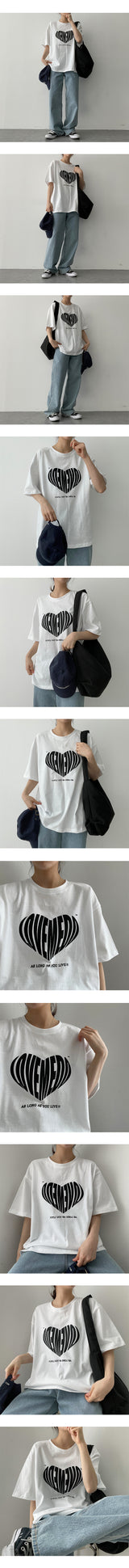 ラブハートTシャツ/Love Heart T-shirt