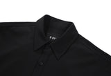 trench welt pocket shirt jacket black (6615488757878)