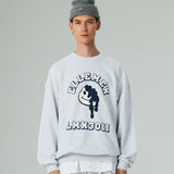 アーチプリンティングスウェット/ARCH PRINTING SWEAT SHIRT-WHITE MELANGE