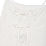 BACK POINT MAXI SLEEVELESS DRESS [IVORY]
