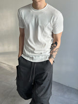 ダブルカットマッスルフィット半袖tシャツ(3colors)