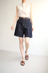 サマーラインジーンズ／リネンインディゴショートパンツ / SUMMER LINE JEANS / LINEN INDIGO SHORT PANTS