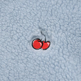 チェリーフリースフーディー付きジャンパー / CHERRY FLEECE HOODIE JUMPER [SKY]
