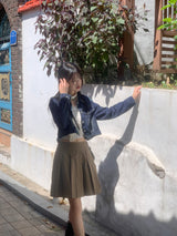マロニプリーツテニスプリーツミディスカート
