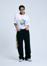 BIG FLOWER BALL SHORT SLEEVE T-SHIRT_WHITE