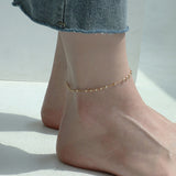 シルバーボールチェーンアンクレット/SILVER BALL CHAIN ANKLET (925 silver+gold plated / basic)