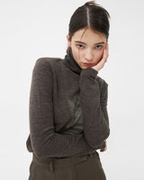 PLASTER CAST TURTLENECK KNIT-BROWN (6605055983734)