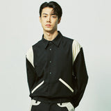 エッセンシャルバラシティシャツ / essential varsity shirts black