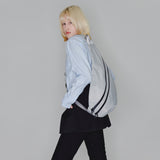 HYBRID MESSENGER BAG (SILVER)