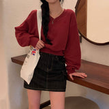 [Bellide made/2 size/Included Underpants] Saltie Non-fade Pocket Cargo Raw Denim Skirt