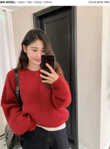 [SHOPPERMADE] Nuts Mohair Wool Knit (4color)