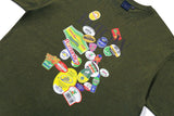 フルーツレーベルTシャツ / FRUIT LABEL TEE_MELANGE KHAKI