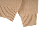 Pullover muffler knit set_beige
