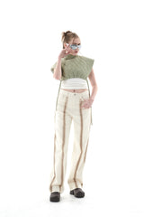 キルティングクロップベスト/QUILTING CROPPED VEST