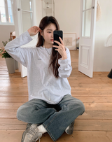 Objet Printing Overfit Long Sleeve T-shirt (3color)