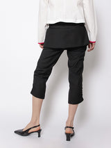 WRAP CAPRI PANTS (BLACK)