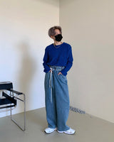 ラップ デニムパンツ / SI Wrap Denim Pants (2 colors)