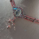 ベイビーピンククリアチョーカー / baby pink clara choker