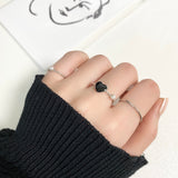 ジェリーハートリングセット / Jelly Heart Ring 7 set (2 color)