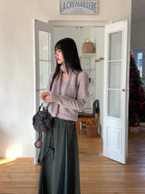 [Wool 20] Baffe Bubble Deep Unneck Knit Scarf Set