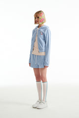 チェリーショットテルーパンツ／CHERRY SHORT TERRY PANTS [SKY]