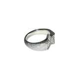 ミニツインスターリング グリッターテクスチャー / mini twin star ring glitter texture.