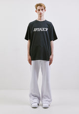 セミブーツカット ワイド ピンタック スウェットパンツ /  CHARMS SEMI BOOTCUT WIDE PINTUCK SWEAT PANT WH