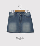 Daily Raw Denim Mini Skirt