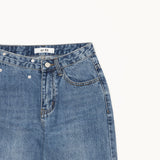 ミディアムストレートデニムパンツ / MEDIUM BLUE STRAIGHT DENIM PANTS [16626]