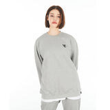 3D Monogram Black Embroidery Sweatshirt Gray