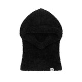 Monogram Label Soft Knit Balaclava Black