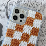 CHECKERBOARD HARD JELL CASE_YELLOW