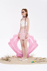 チェリーテリーラップスカート / CHERRY TERRY WRAP SKIRT [Light Pink]