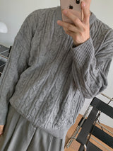 シナモンツイストVニット