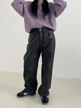 Subdued leather pants