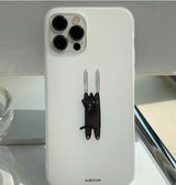 キャットブラックサマーキャットフォーンケース / Cat Black Summer Cat Phone Case