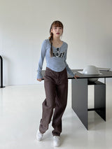 チョコワイドパンツ / no.3443 Choco Wide Pants