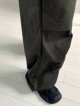 Socle Shirring Pleated Two-Way Jogger Pants