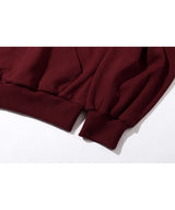 ゴールデン刺繡フーディー/Golden Emblem Hoodie (Deep Red)